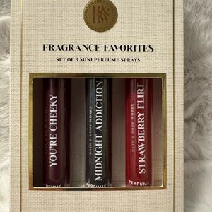 Set of 3 Strawberry Flirt, Midnight Addiction, You’re Cheeky Mini Perfume NIB